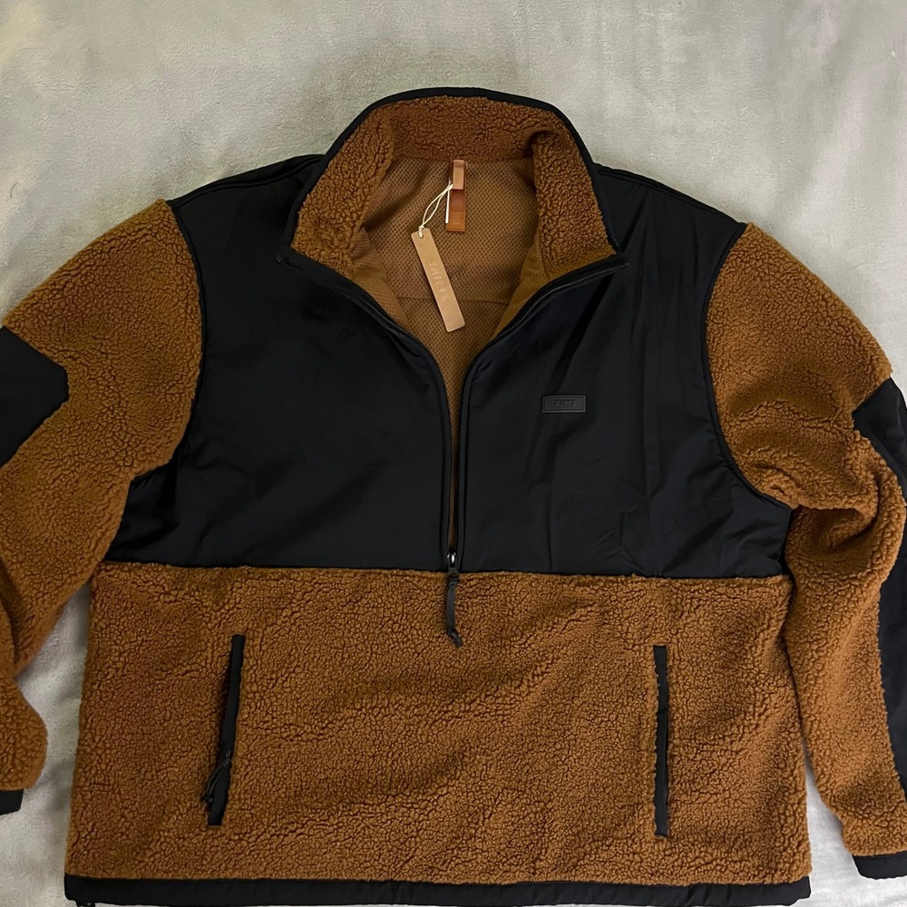 SKIMS Teddy L Half Zip Chai Breathable Plush Jacket PL-PLO-9944W Quiet Luxury
